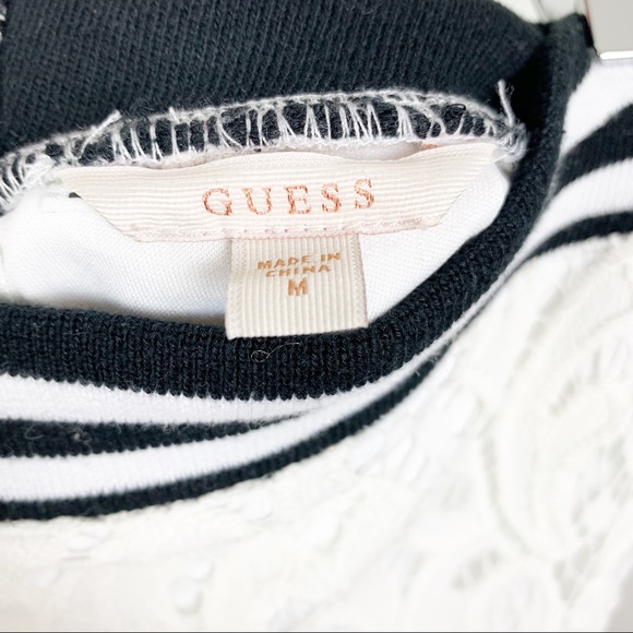 GUESS | White Lace Skirt Scalloped Hem M - Picture 4 of 8